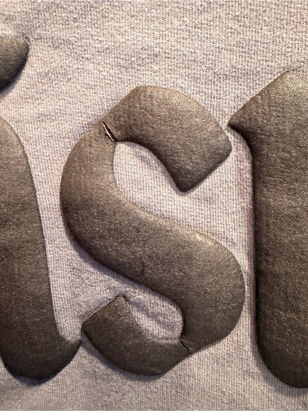 Disney Fleece Spirit Jersey -Gray with embossed Disney Head - Picture 7 of 10